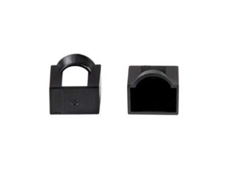 LogiLink Capuchon anti-poussière pour câble patch RJ45, noir