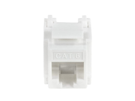 LogiLink Embase Keystone Cat.6, Classe E, non blindé, blanc