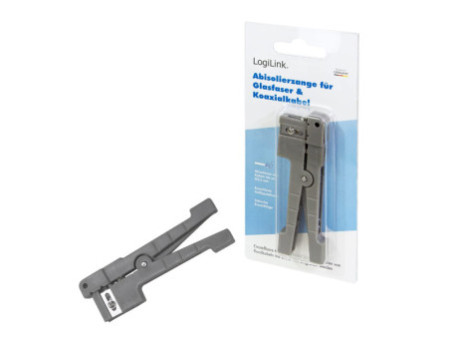 LogiLink Pince à dénuder pour câble à fibre optique, coaxial