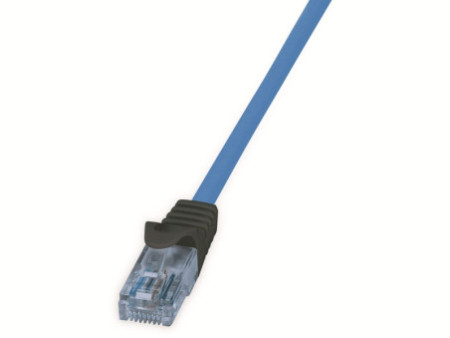 LogiLink Câble patch Premium, Cat.6A, U/UTP, 10 m, bleu