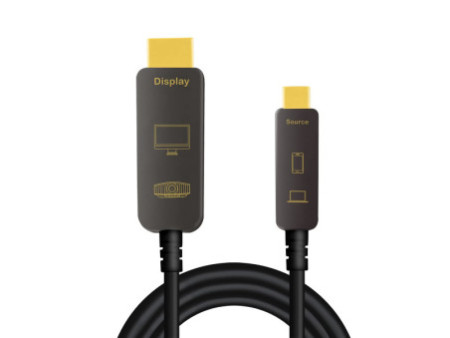 LogiLink Câble de fibre optique hybride USB-C AOC, 15 m