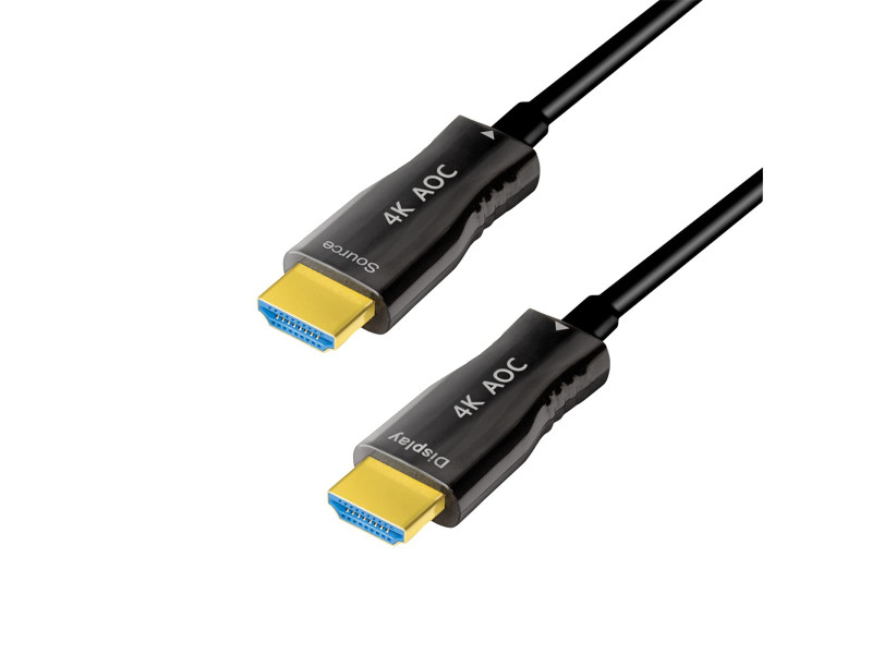LogiLink Câble de fibre optique hybride HDMI AOC, 50 m