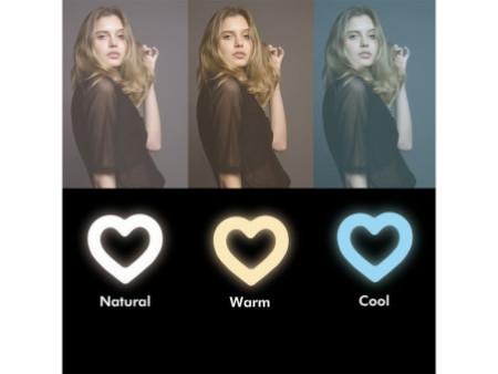 LogiLink Trépied LED avec coeur avec contrôle de l'éclairage
