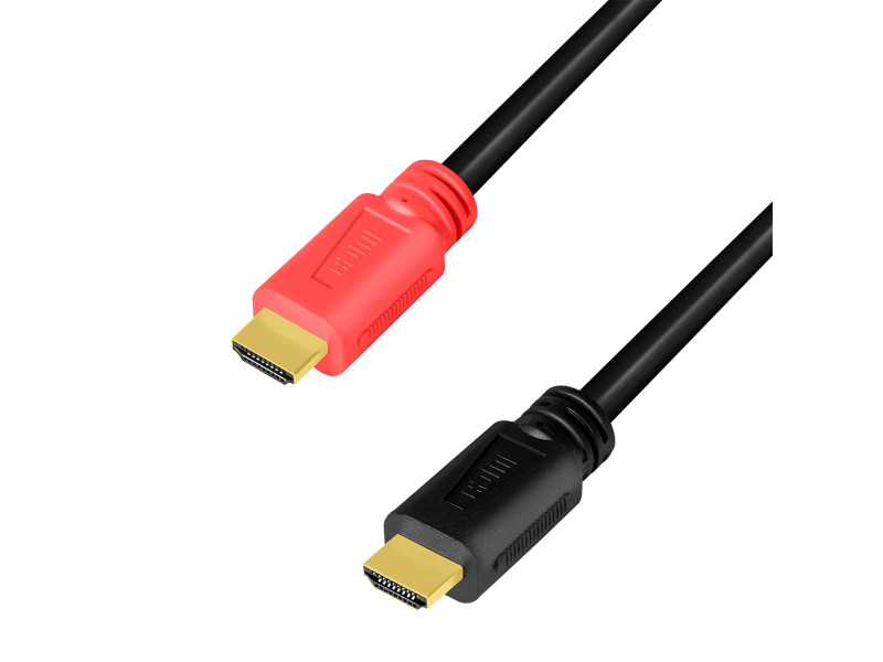 LogiLink Câble HDMI 2.0, fiche mâle A - mâle A, AMP, 10 m