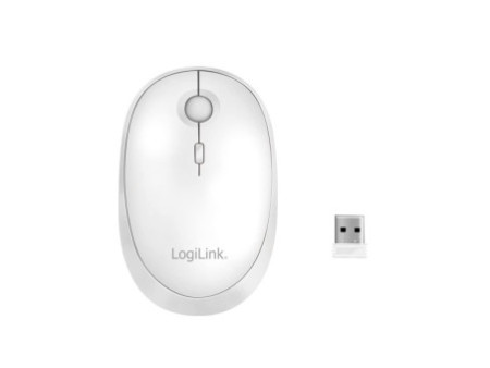 LogiLink Souris optique, sans fil, blanc