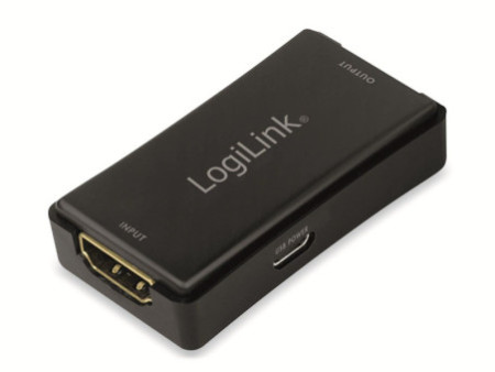 LogiLink Amplificateur de signal 4K HDMI, portée 25 m, 60 Hz