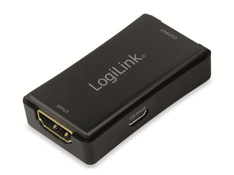 LogiLink Amplificateur de signal 4K HDMI, portée 25 m, 60 Hz