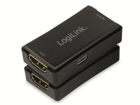LogiLink Amplificateur de signal 4K HDMI, portée 25 m, 60 Hz