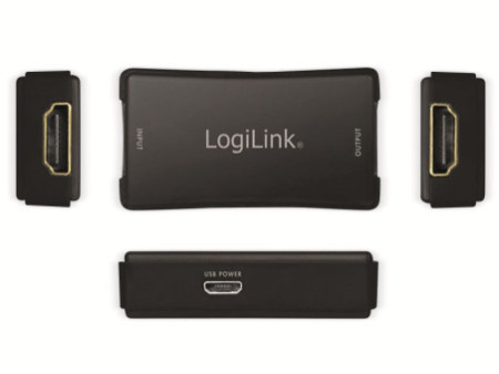 LogiLink Amplificateur de signal 4K HDMI, portée 25 m, 60 Hz