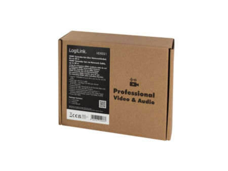 LogiLink Kit d'extension HDMI via LAN, pigtail, 30 m, noir