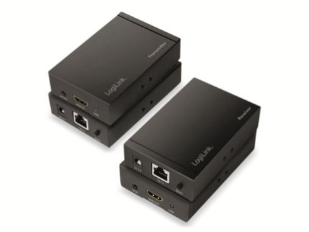 LogiLink Kit d'extension 4K HDMI via LAN, HDCP/IR, 50 m