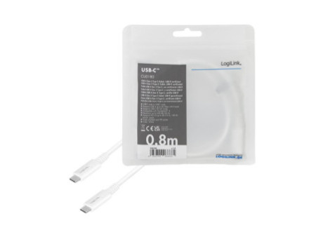 LogiLink Câble de données & de charge, mâles USB-C - USB-C