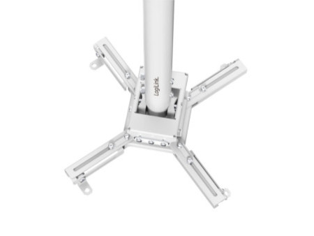 LogiLink Support de plafond pour vidéoprojecteur, blanc