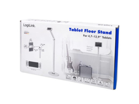 LogiLink Support sur pied pour appareils mobiles, blanc