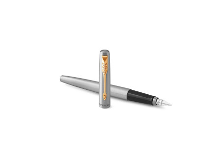 PARKER Stylo plume JOTTER Acier G.T., or