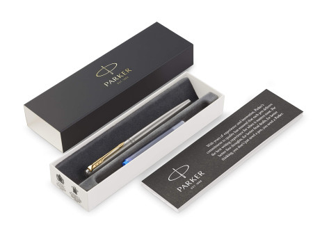 PARKER Stylo plume JOTTER Acier G.T., or