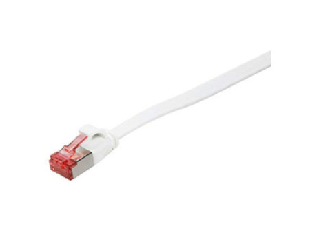 LogiLink Câble patch plat U/FTP, Cat.6A, 0,25 m, blanc