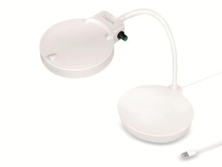 LogiLink Lampe loupe à LED, à 2 lentilles, dimmable, blanc
