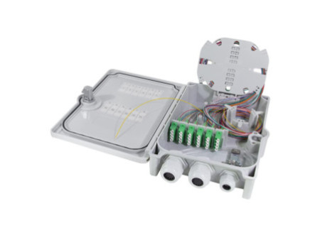LogiLink Boîte d'épissure FTTH/FTTB, 24x LC/APC, équipée