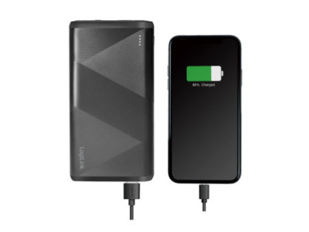 LogiLink Powerbank, 10.000 mAh, 2x USB, noir