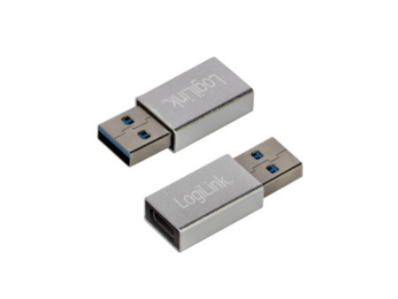 LogiLink Adaptateur USB 3.2 Gen1, USB mâle - USB femelle