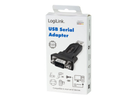 LogiLink Adaptateur USB 2.0 - RS232 avec câble de rallonge
