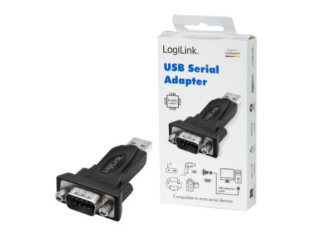 LogiLink Adaptateur USB 2.0 - RS232 avec câble de rallonge