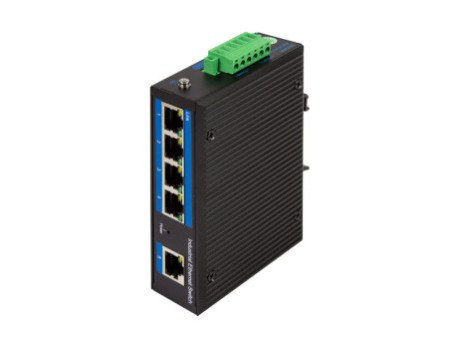 LogiLink Switch industriel Fast Ethernet PoE, 5 ports