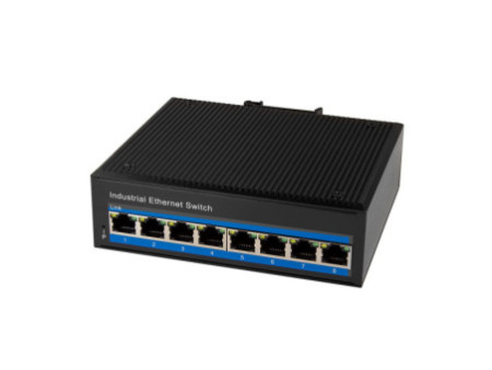 LogiLink Switch industriel Fast Ethernet PoE, 8 ports