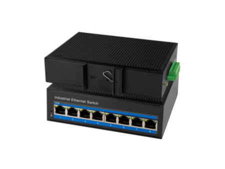LogiLink Switch industriel Gigabit Ethernet PoE, 8 ports