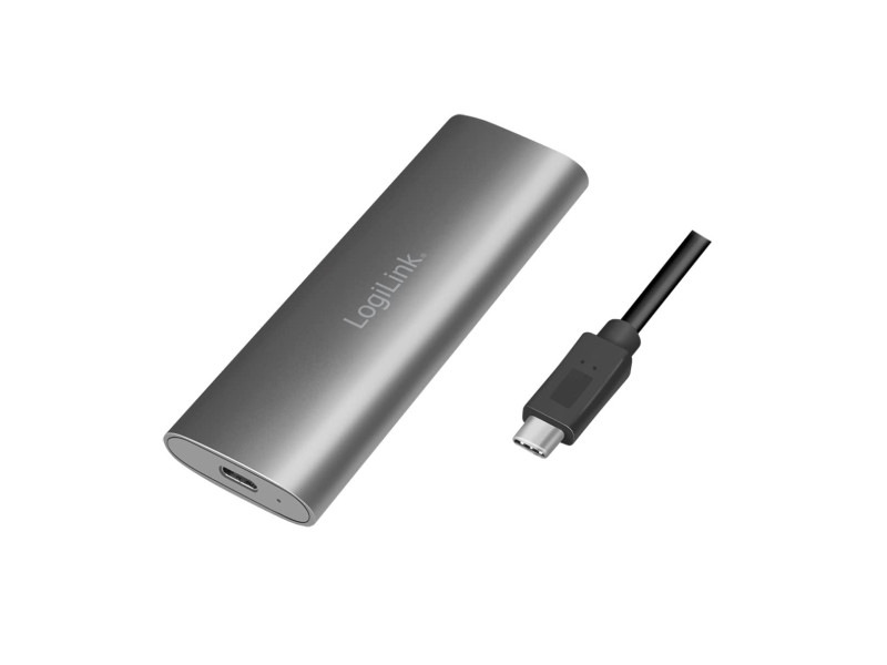 LogiLink Boîtier externe pour SSD M.2 NVMe PCIe & SATA, USB