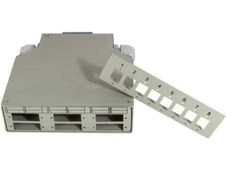 LogiLink Boîte d'épissure pour rails DIN FO pour couplage LC
