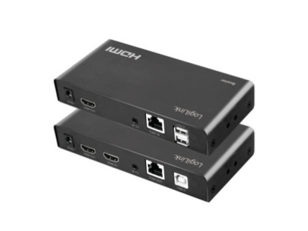 LogiLink Kit d'extension HDMI via LAN/KVM/2xUSB-A/1080p/HDCP