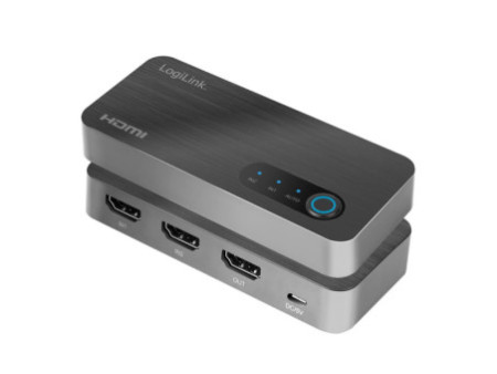 LogiLink Commutateur HDMI 8K/60 Hz, 2 x 1 port, noir