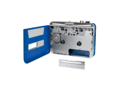 LogiLink Baladeur pour appareils Bluetooth, bleu/argenté