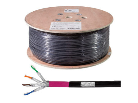 LogiLink Câble d'installation, cat.7, S/FTP, LSZH, 500 m