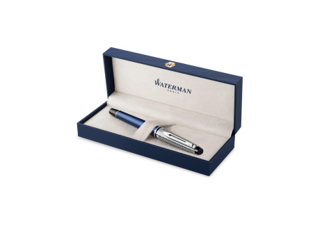 WATERMAN Stylo plume Expert Deluxe, métal - bleu C.T.