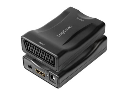 LogiLink Convertisseur vidéo Scart - HDMI, noir