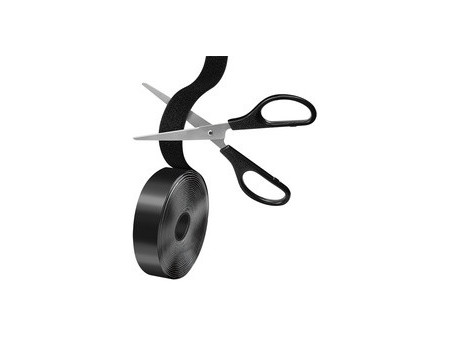 LogiLink Ruban auto-agrippant, set de 2, 25 mm x 5 m, blanc
