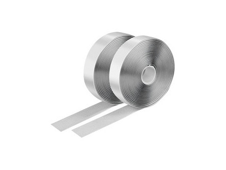 LogiLink Ruban auto-agrippant, set de 2, 25 mm x 5 m, blanc