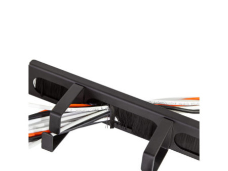 LogiLink Panneau guide-câble 19', 1 U, 4 étriers guide-câble