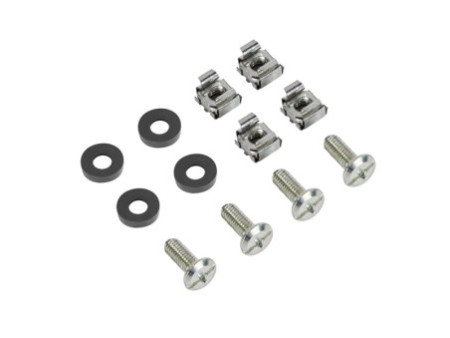 LogiLink Panneau guide-câble 19', 1 U, 4 étriers guide-câble