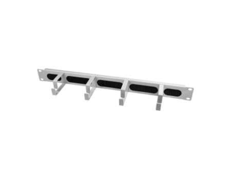 LogiLink Panneau guide-câble 19', 1 U, 4 étriers guide-câble