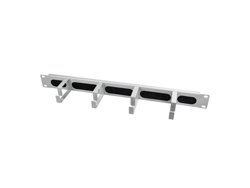 LogiLink Panneau guide-câble 19', 1 U, 4 étriers guide-câble