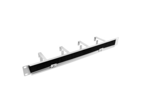 LogiLink Panneau guide-câble 19', 1 U, 4 étriers guide-câble