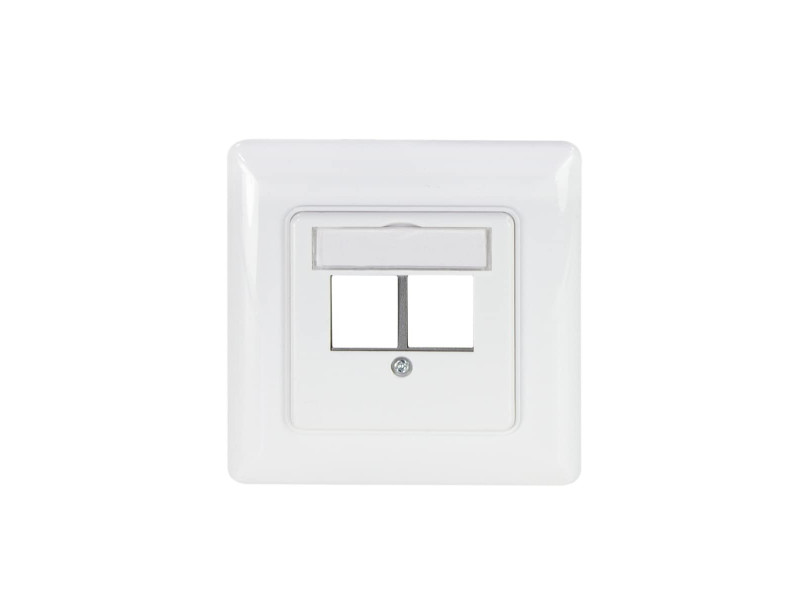 LogiLink Boîtier d'encastrement pour module Keystone 2 ports
