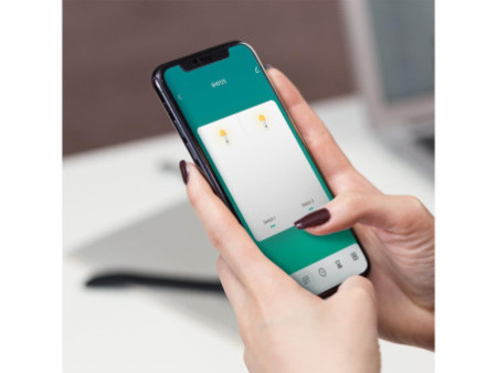 LogiLink Interrupteur mural RGB WiFi Smart, 2 boutons, blanc