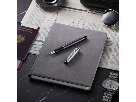 WATERMAN Stylo plume Expert Deluxe, métal - gris pierre C.T.