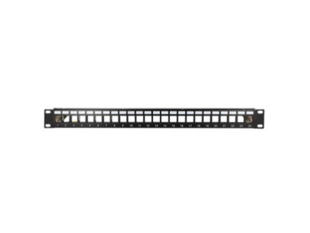 LogiLink Panneau de brassage 19' Keystone, 24 ports, noir