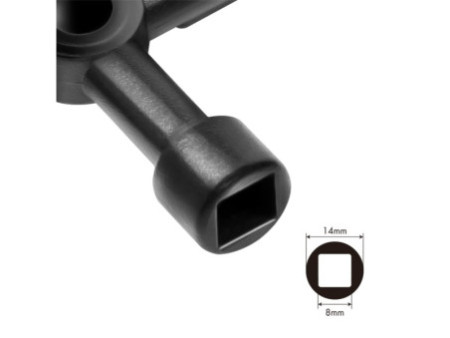 LogiLink Clé en croix universelle pour armoire électrique